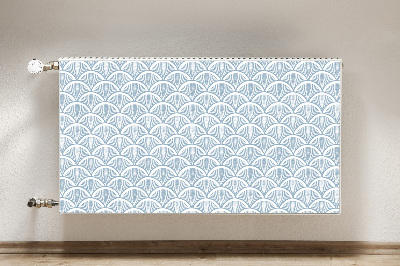 Magnetic radiator mat Fish scales pattern