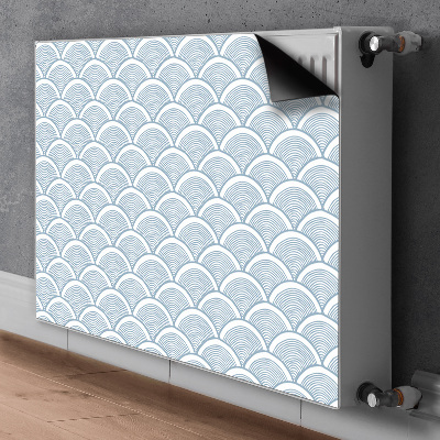 Magnetic radiator mat Fish scales pattern