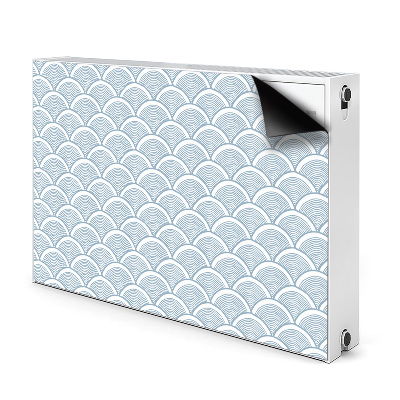 Magnetic radiator mat Fish scales pattern