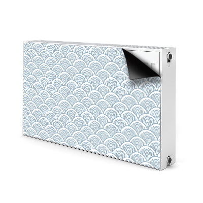 Magnetic radiator mat Fish scales pattern