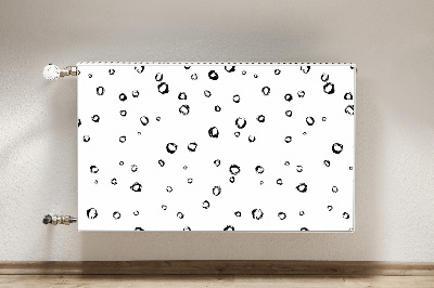 Decorative radiator cover Drawn wheels