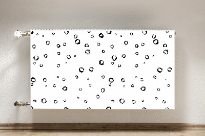 Decorative radiator cover Drawn wheels