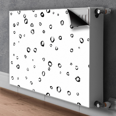 Decorative radiator cover Drawn wheels