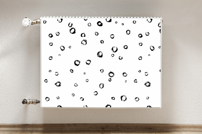 Decorative radiator cover Drawn wheels