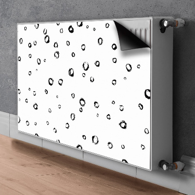 Decorative radiator cover Drawn wheels