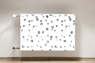 Decorative radiator cover Drawn wheels