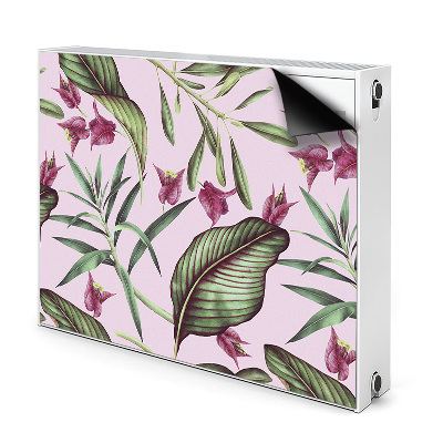 Magnetic radiator mat Pink flowers