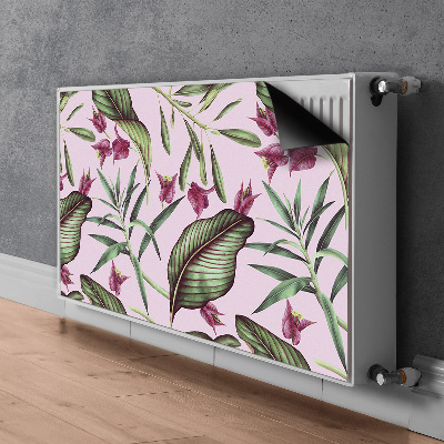 Magnetic radiator mat Pink flowers