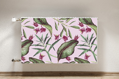 Magnetic radiator mat Pink flowers