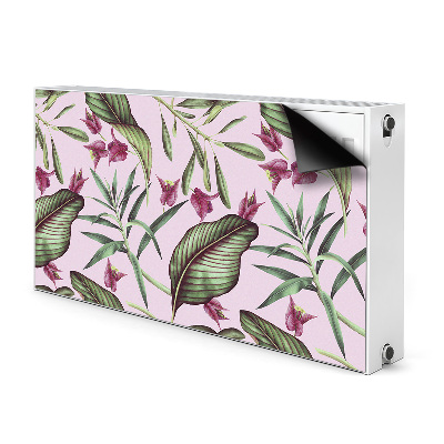 Magnetic radiator mat Pink flowers