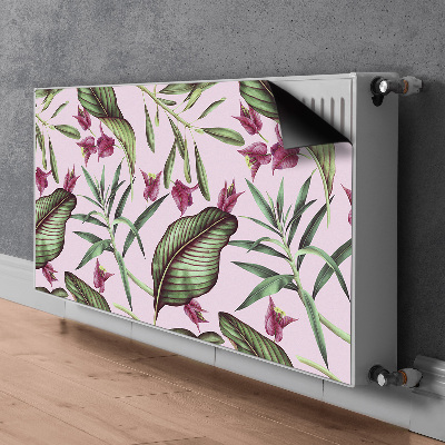 Magnetic radiator mat Pink flowers