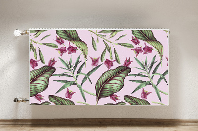 Magnetic radiator mat Pink flowers