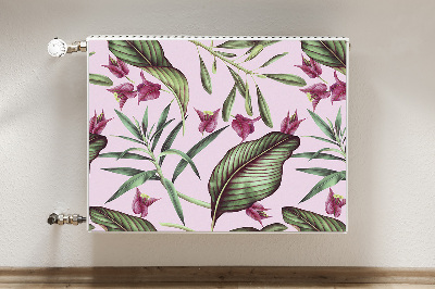 Magnetic radiator mat Pink flowers