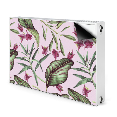 Magnetic radiator mat Pink flowers