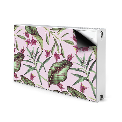 Magnetic radiator mat Pink flowers