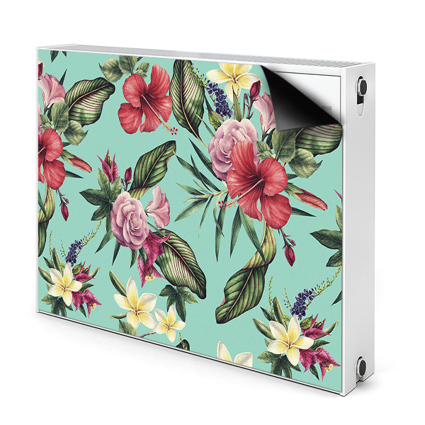 Magnetic radiator cover Leaves and flowers