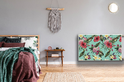 Magnetic radiator cover Leaves and flowers