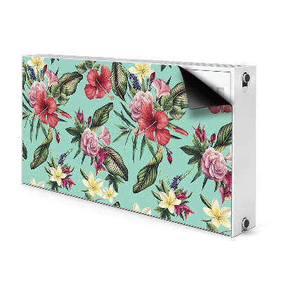 Magnetic radiator cover Leaves and flowers