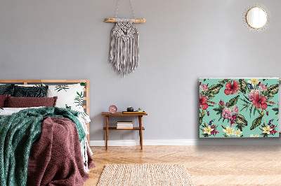 Magnetic radiator cover Leaves and flowers