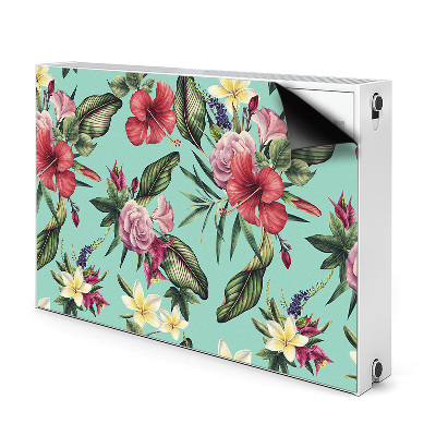 Magnetic radiator cover Leaves and flowers