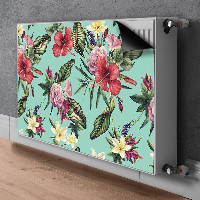 Magnetic radiator cover Leaves and flowers