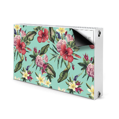 Magnetic radiator cover Leaves and flowers