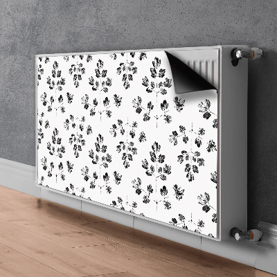 Radiator cover Black and white pattern