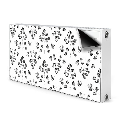 Radiator cover Black and white pattern