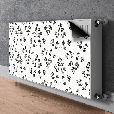 Radiator cover Black and white pattern