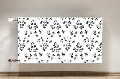 Radiator cover Black and white pattern