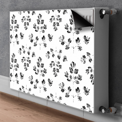 Radiator cover Black and white pattern