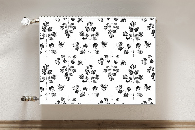 Radiator cover Black and white pattern