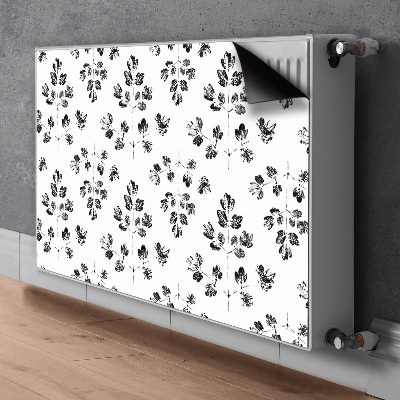 Radiator cover Black and white pattern