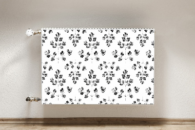 Radiator cover Black and white pattern