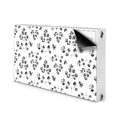 Radiator cover Black and white pattern