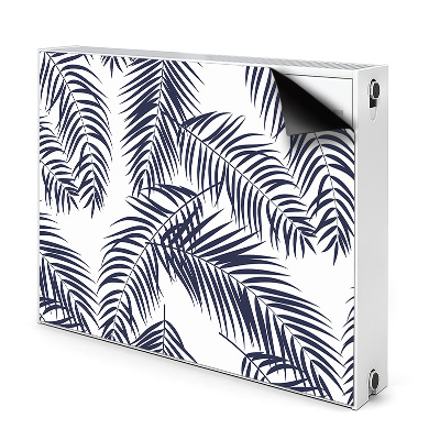 Decorative radiator cover Tropical palm