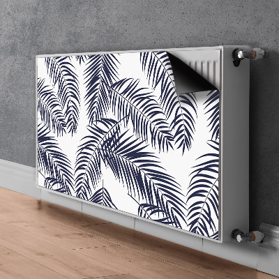 Decorative radiator cover Tropical palm