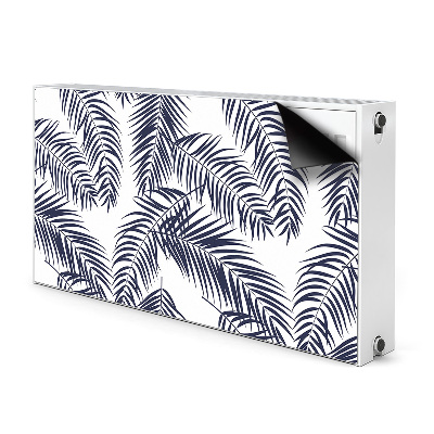 Decorative radiator cover Tropical palm