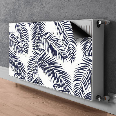 Decorative radiator cover Tropical palm