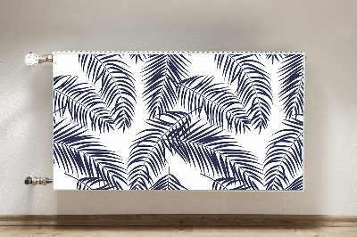 Decorative radiator cover Tropical palm