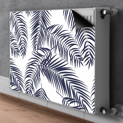 Decorative radiator cover Tropical palm