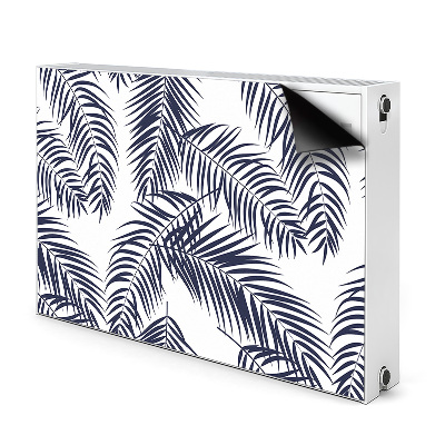 Decorative radiator cover Tropical palm