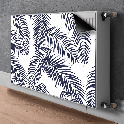 Decorative radiator cover Tropical palm