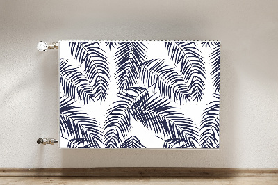 Decorative radiator cover Tropical palm