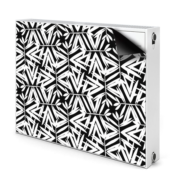 Radiator cover Black and white pattern