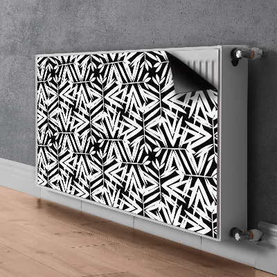 Radiator cover Black and white pattern