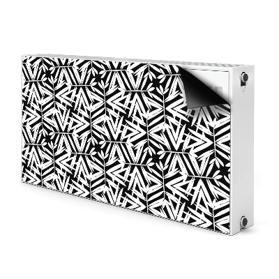 Radiator cover Black and white pattern