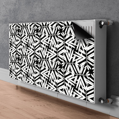 Radiator cover Black and white pattern