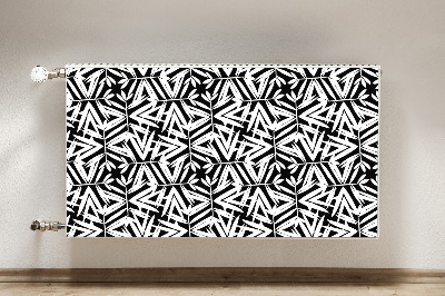 Radiator cover Black and white pattern