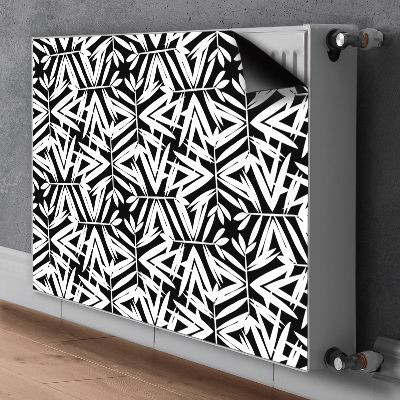 Radiator cover Black and white pattern